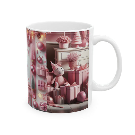 A Pink Christmas Mug, (11oz, 15oz)