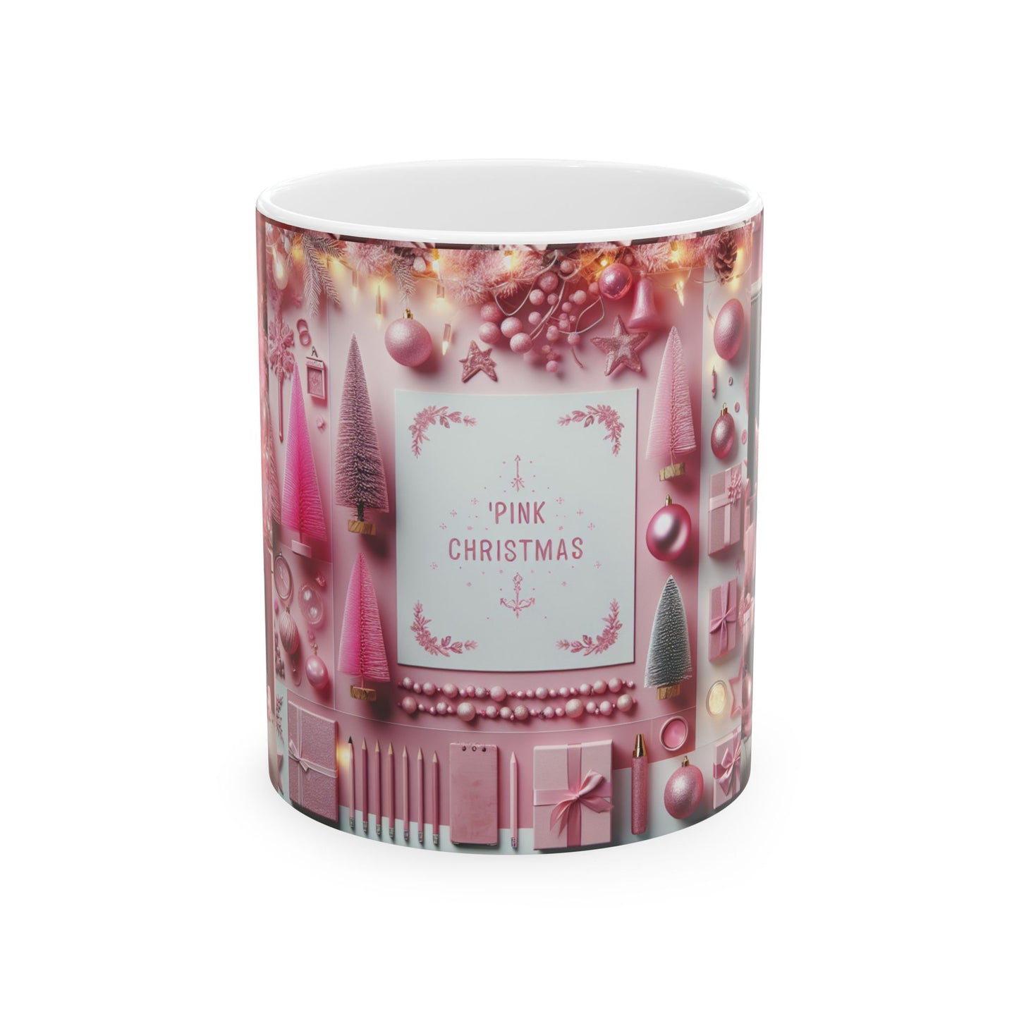 A Pink Christmas Mug, (11oz, 15oz)